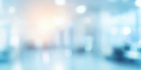 Soft abstract blurred background with light tones of white and blue. Smooth clean texture for medical, office, business, or minimalist designs. Calm light backdrop with gentle glowing effect