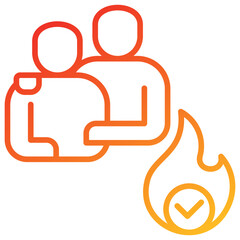 Motivate Line Gradient Icon