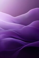 Fototapeta premium Abstract flowing waves in soft shades of purple creating a serene and calming visual effect, perfect for backgrounds and digital designs.