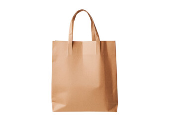 Simple brown paper bag for everyday use, cut out