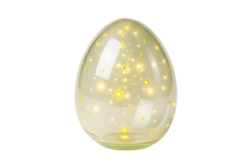 Decorative glowing egg with sparkling lights for Easter celebration and festive decoration