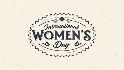 Obraz premium International Women's Day Decorative Design with Floral Elements