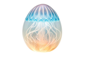 Creative jellyfish design on decorative egg for Easter celebration and festive decoration ideas