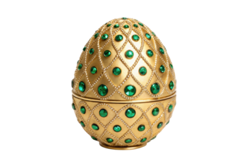 Elegant jeweled golden egg design for festive decoration and creative displays during celebrations