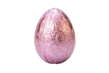 Decorative pink chocolate egg for festive celebrations and gift giving in springtime