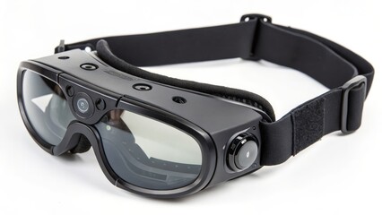 Black Safety Glasses with Integrated Camera
