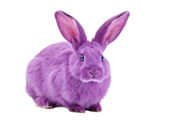 Unique purple rabbit as a creative concept for fun and whimsical designs