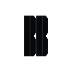 BB monogram logo design letter text name symbol monochrome logotype alphabet character simple logo