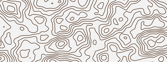 black and white topographic contour map background.