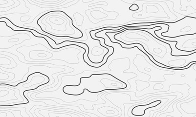 Abstract modern topographic white and black circle topo curve wave line wallpaper white background.