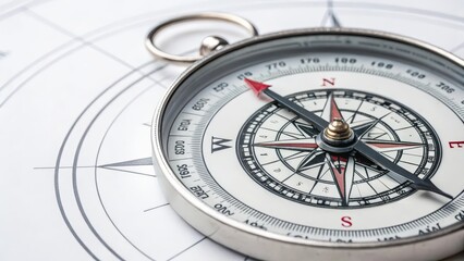 Compass on Navigation Chart
