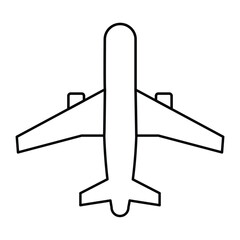 Simple vector illustration of a plane