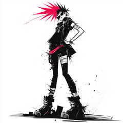 Fierce Punk Cartoon Characters