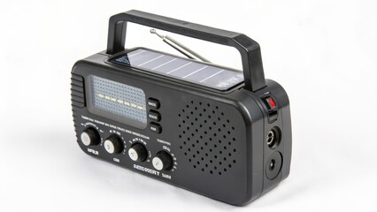 Obraz premium Solar Powered Hand Crank Radio