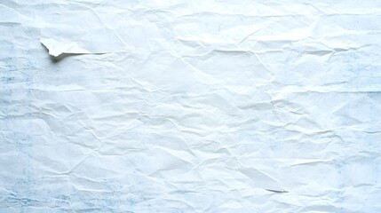 Obraz premium Crumpled White Paper Background with Subtle Texture and Shadows