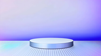 Abstract 3D Cylinder Platform Background