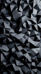 Obraz premium 3D Abstract Background Illustration Black Triangles Geometric Shapes