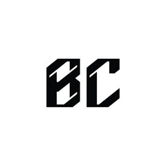 BC monogram logo design letter text name symbol monochrome logotype alphabet character simple logo