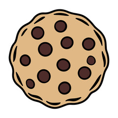 Chocolate Chip Cookie Illustration