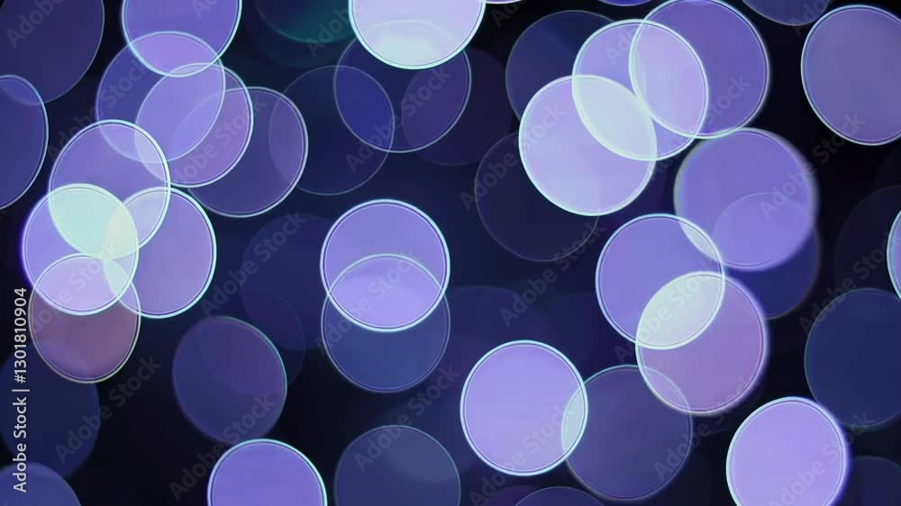 Poster abstract background with purple bokeh lights, soft glow. festive and dreamy concept