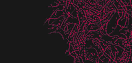 Probiotics, lactic acid bacteria. Algae, bacteria and microorganisms. Microscopic probiotics, bacterial flora