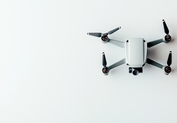 Fototapeta premium Modern Drone Technology on a Minimalist Background