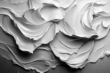 Abstract White Paint Texture