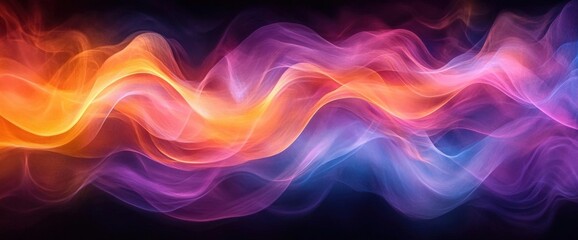 Fototapeta premium Abstract Colorful Flowing Waves