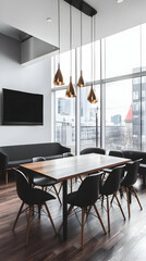 Photo Modern Office Interior Design Meeting Room