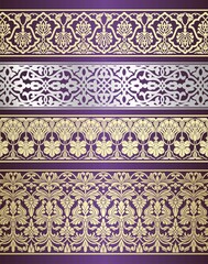 Obraz premium traditional paisley floral pattern, textile , Rajasthan, royal India 