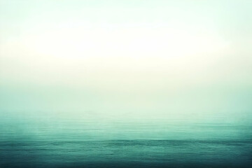 Fototapeta premium Abstract Background - Serene Teal Waterscape, Mist, Tranquility