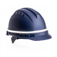 Fototapeta premium Industrial Safety Helmet with LED Light for Construction Workers