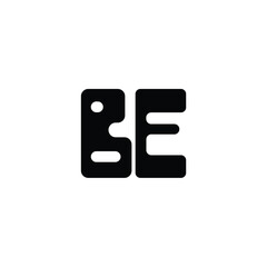 BE monogram logo design letter text name symbol monochrome logotype alphabet character simple logo