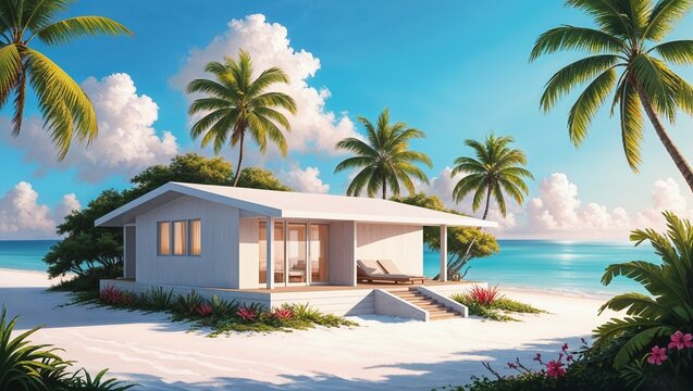 A1. An insel Moderne Bungalow - Meer - Paradies