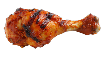 Tandoori Chicken is an Indian non vegetarian spicy food isolated on white background 