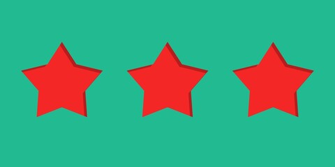 Obraz premium red star on green background