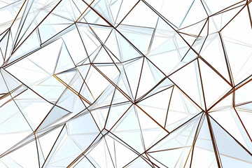 Obraz premium Abstract Background Illustration - Geometric Shapes, Triangles, Lines, White Background