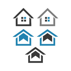 log cabin pancake house. House icon set. Home vector illustration sign. House Icon Home vector illustration symbol.