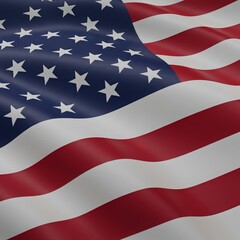 Illustration of the USA national flag