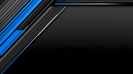 Abstract Background Illustration - Blue, Black, Gray, Stripes, Modern