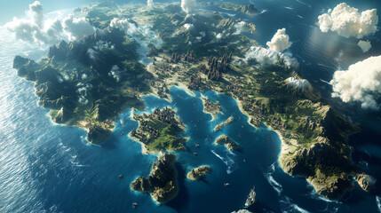 mmersive Aerial Archipelago Map