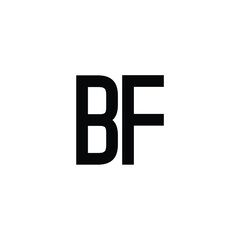 BF monogram logo design letter text name symbol monochrome logotype alphabet character simple logo
