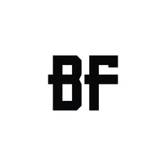 BF monogram logo design letter text name symbol monochrome logotype alphabet character simple logo