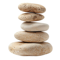 Fototapeta premium Balanced stones create serene and calming atmosphere, symbolizing harmony and tranquility. Perfect for wellness and relaxation themes