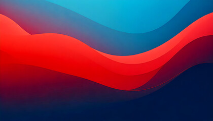 Naklejka premium abstract background with blue and red waves