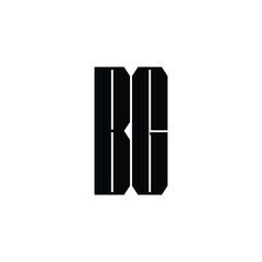 BG monogram logo design letter text name symbol monochrome logotype alphabet character simple logo