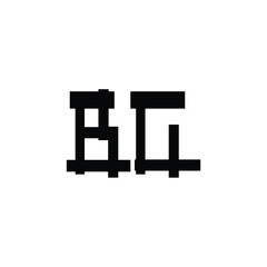 BG monogram logo design letter text name symbol monochrome logotype alphabet character simple logo
