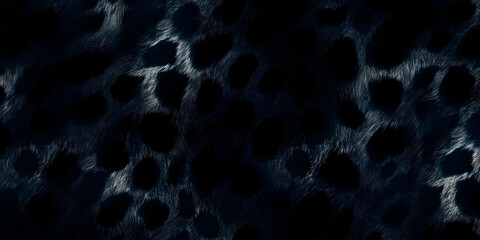 Illustration Dark Spotted Fur Texture Background