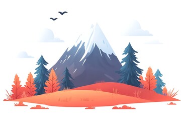 Autumn Mountain Landscape