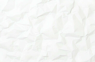 white crumpled paper background